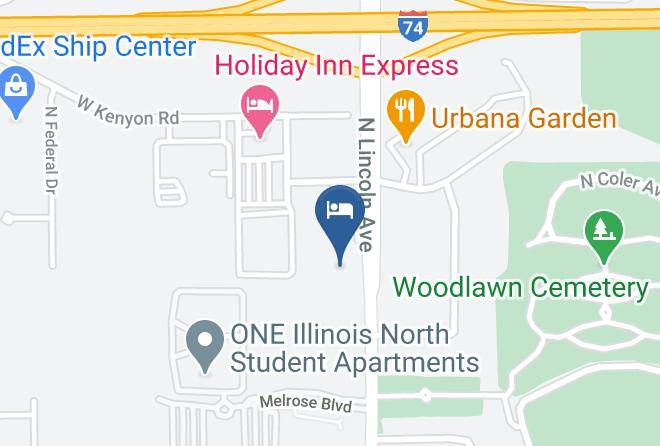 Champaign - Comfort Suites Urbana Champaign University Area Maps