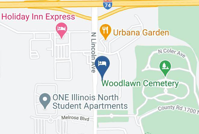 Champaign - Econo Lodge Champaign Urbana University Area Maps
