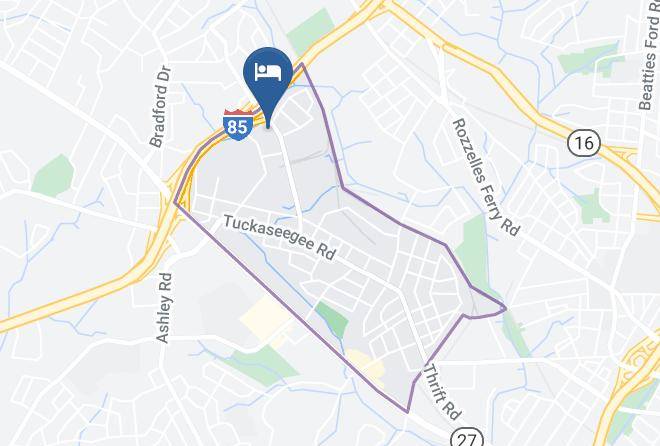 Mecklenburg - Econo Lodge Charlotte Airport Area Maps