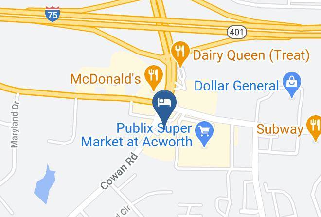 Cobb - Econo Lodge Acworth Maps