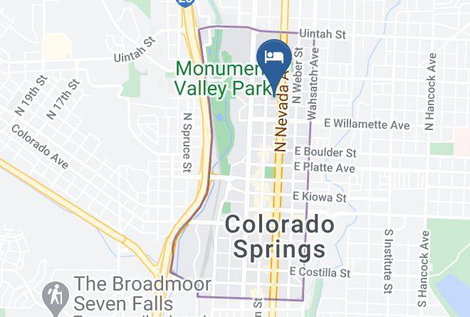 El Paso - Econo Lodge Downtown Colorado Springs Maps