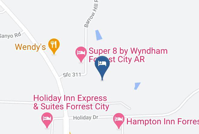 St Francis - Econo Lodge Forrest City Maps