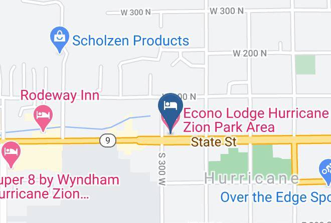 Washington - Econo Lodge Hurricane Zion Park Area Maps
