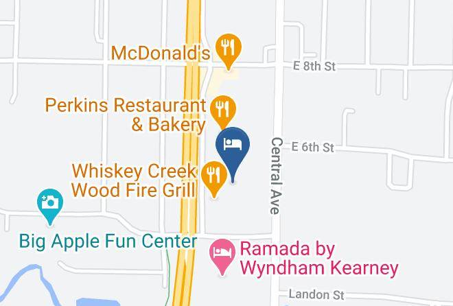 Econo Lodge Inn & Suites Kearney Map