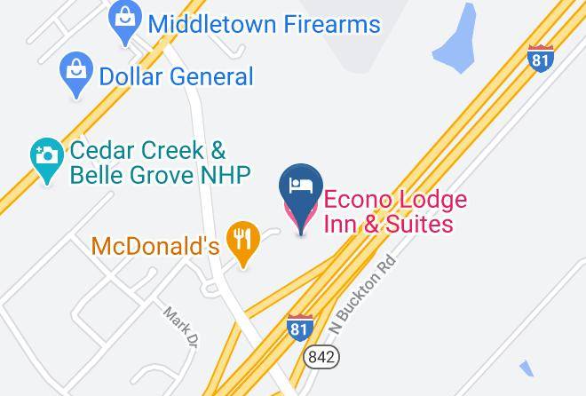Frederick - Econo Lodge Inn & Suites Middletown Maps