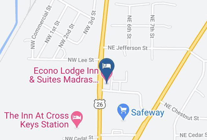 Jefferson - Econo Lodge Inn & Suites Madras Chateau Inn Maps