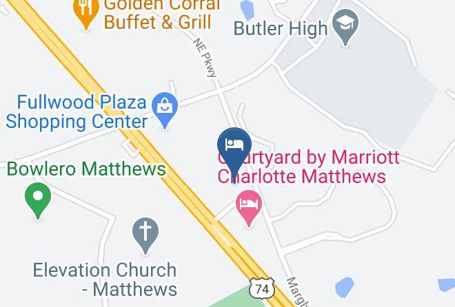 Mecklenburg - Econo Lodge Inn & Suites Matthews Charlotte Maps