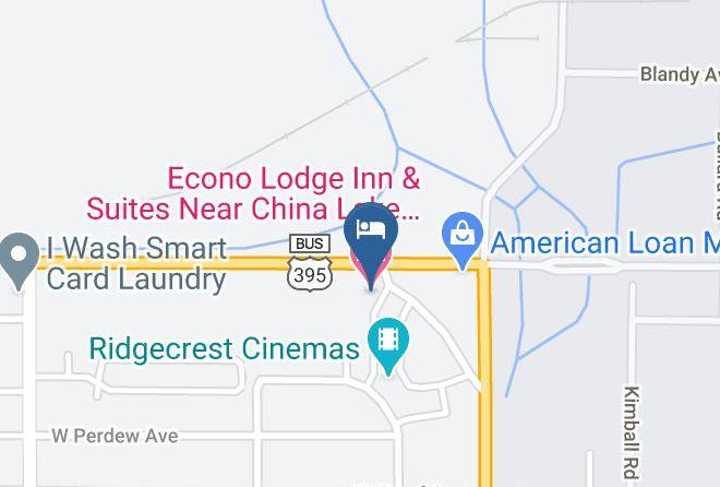 Kern - Econo Lodge Inn & Suites Near China Lake Naval Station Maps