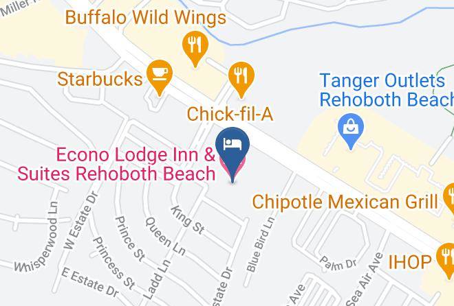 Sussex - Econo Lodge Inn & Suites Rehoboth Beach Maps