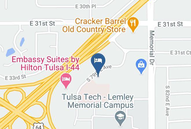 Tulsa - Motel 6 Tulsa Ok Central Maps