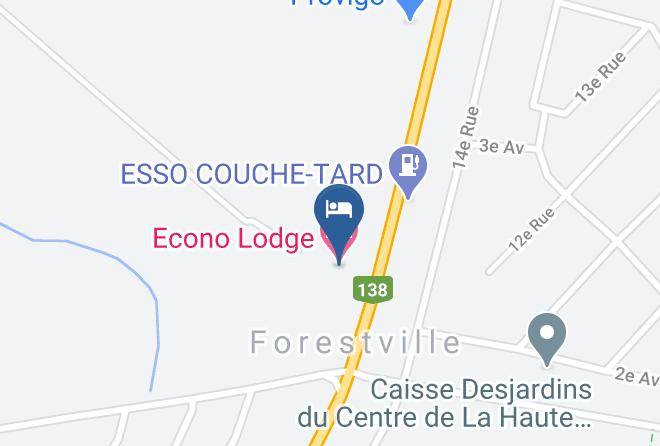 Econo Lodge Forestville Map