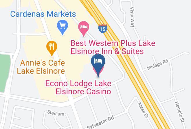 Riverside - Econo Lodge Lake Elsinore Casino Maps