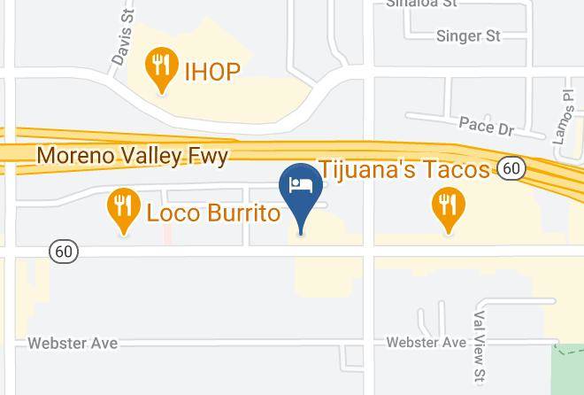 Riverside - Econo Lodge Moreno Valley Maps