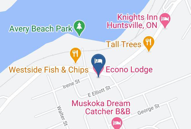 Muskoka - Econo Lodge Huntsville Maps