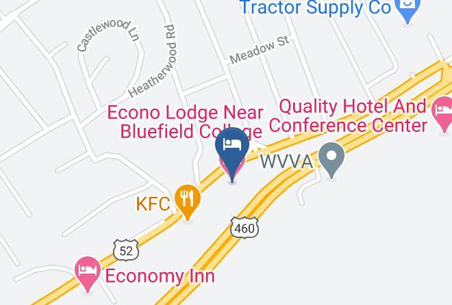 Mercer - Econo Lodge Near Bluefield College Maps