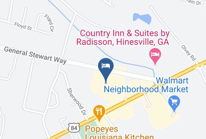 Liberty - Econo Lodge Near Fort Stewart Maps