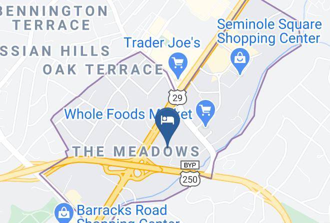 Econo Lodge North Charlottesville Map