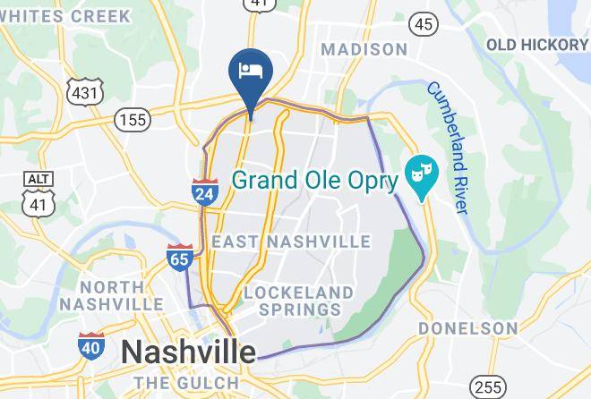 Davidson - Econo Lodge North Nashville Maps