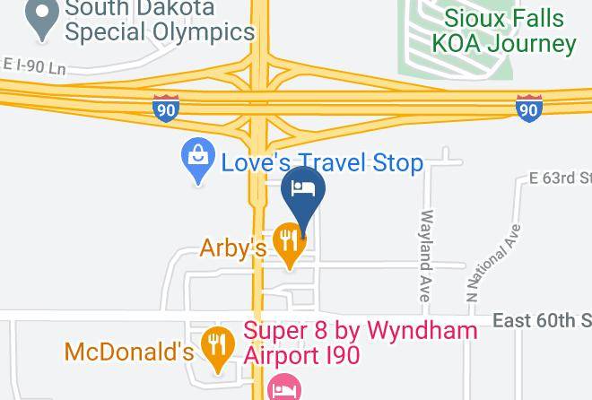 Minnehaha - Econo Lodge North Sioux Falls Maps