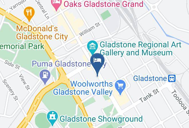 Gladstone - Gladstone CBD Motel Maps