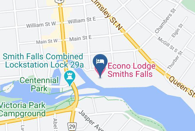 Lanark - Econo Lodge Smiths Falls Maps
