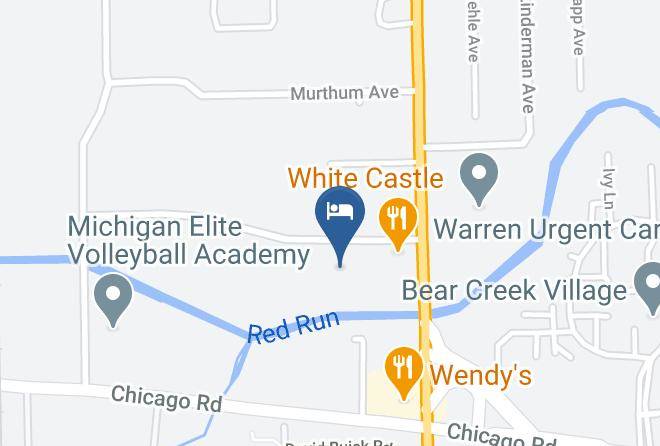Americas Best Value Inn & Suites Warren Detroit Map