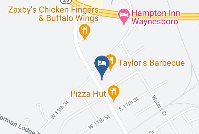 Burke - Econo Lodge Waynesboro Maps
