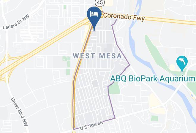 Bernalillo - Econo Lodge West Coors Blvd Maps
