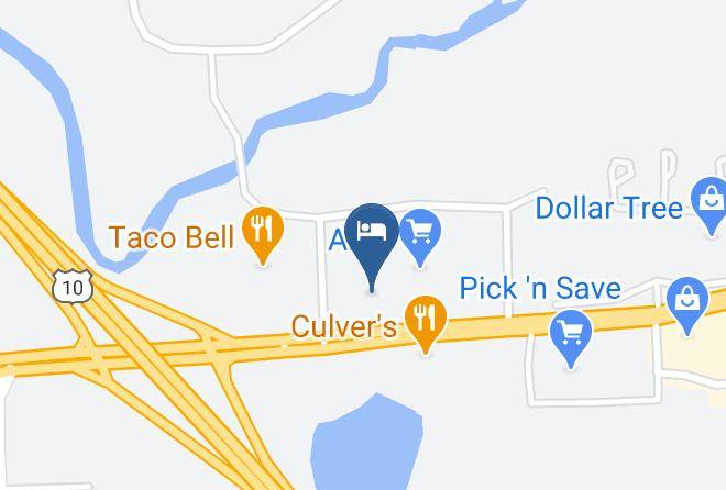 Waupaca - Econolodge Waupaca Maps