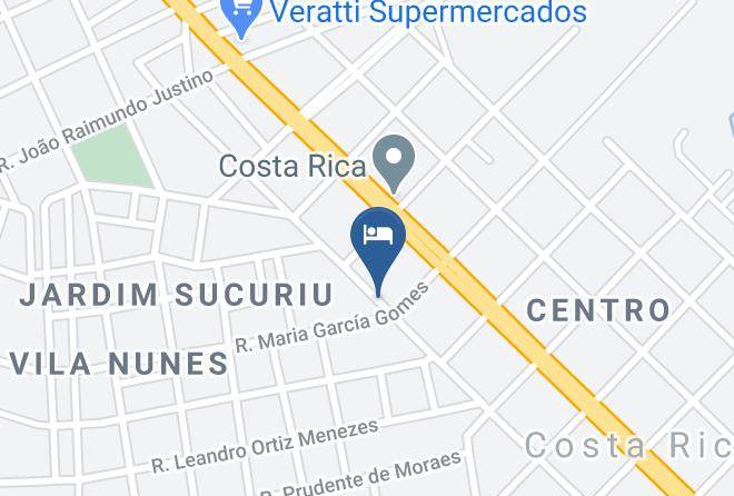 Costa Rica - Economic Park Hotel Maps