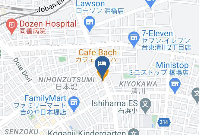 Taito Ward - Economy Hotel Hoteiya Maps