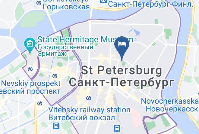 Saint Petersburg - Economy Hotel Kolibri Maps
