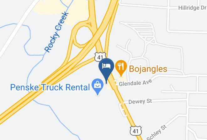 Bibb - Economy Hotel Macon Maps