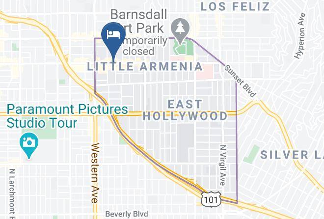Los Angeles - Economy Inn Hollywood Maps