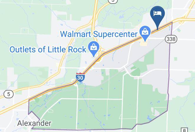 Economy Inn Little Rock Map