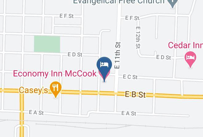Economy Inn Mccook Map