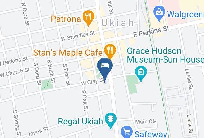 Mendocino - Economy Inn Ukiah Maps