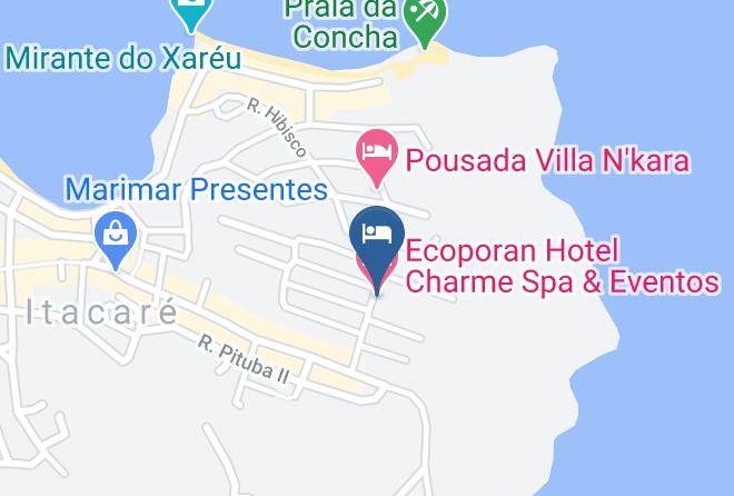 Itacare - Ecoporan Hotel Charme Spa & Eventos Maps
