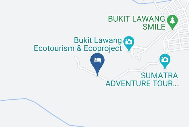 Ecotravel Sumatra Map - North Sumatra - Langkat Regency
