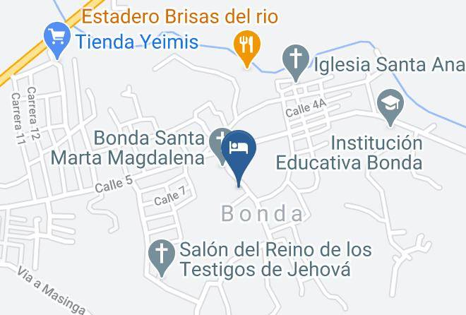 Santa Marta - Ecoturismo Los Mangos Maps