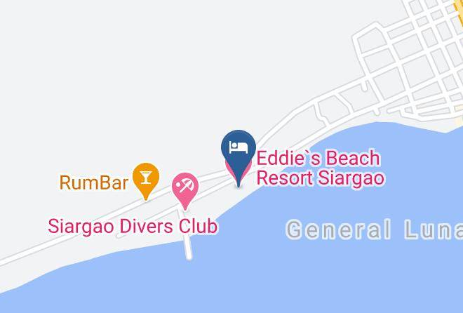 Eddie`s Beach Resort Siargao (eddie's Beach Resort Siargao) Map