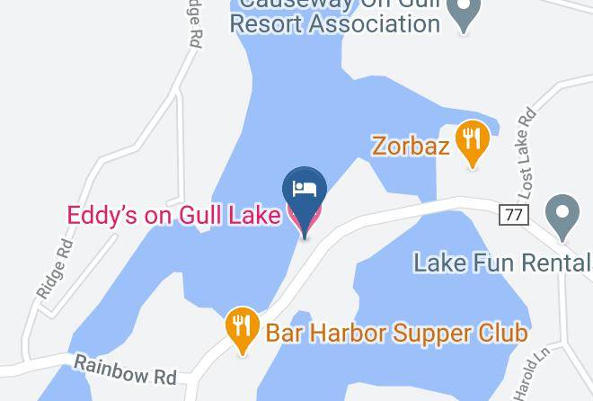 Eddys On Gull Lake Map