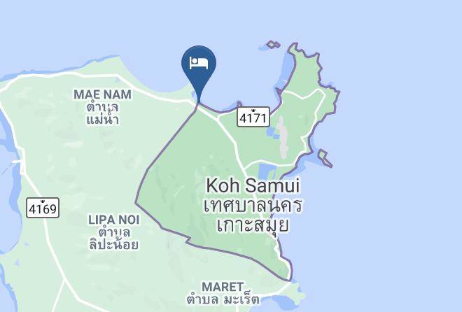 Amphoe Ko Samui - Eden Beach Bungalows Maps