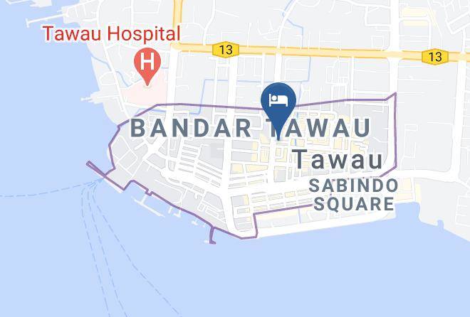 Bahagian Tawau - Eden Boutique Hotel Maps