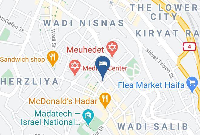 Eden Hotel Haifa Map