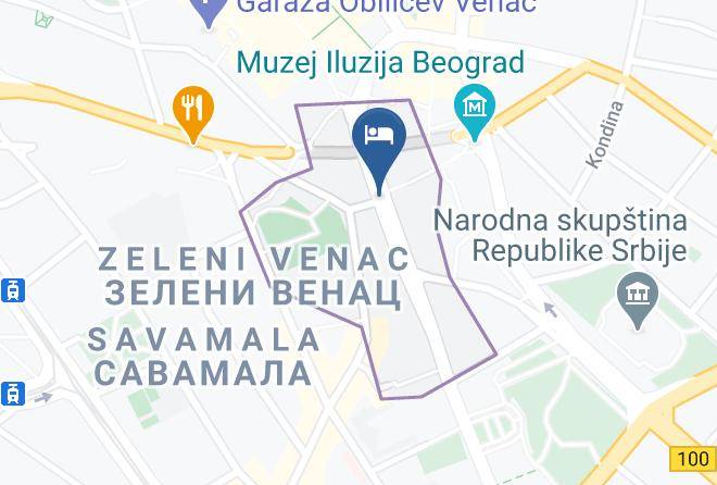 Belgrade City - Eden Hotel Maps