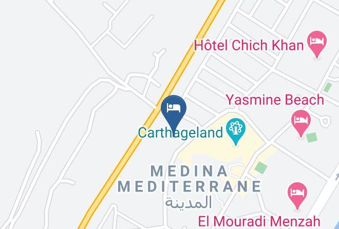 Tunisia - Eden Yasmine Hotel & Spa Maps