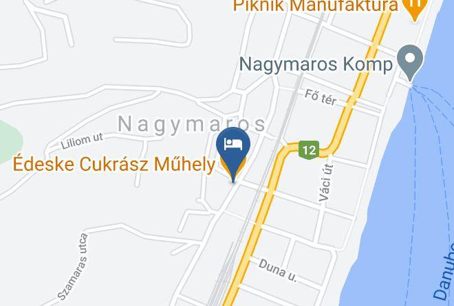 Nagymaros - Edeske Aliz Confectionery And Restaurant Maps