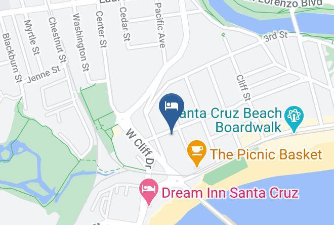 Santa Cruz - Edgewater Beach Inn & Suites Maps