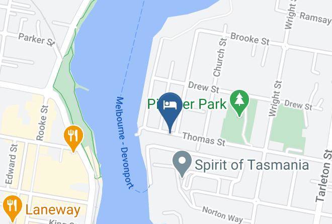 Devonport - Edgewater Hotel Maps